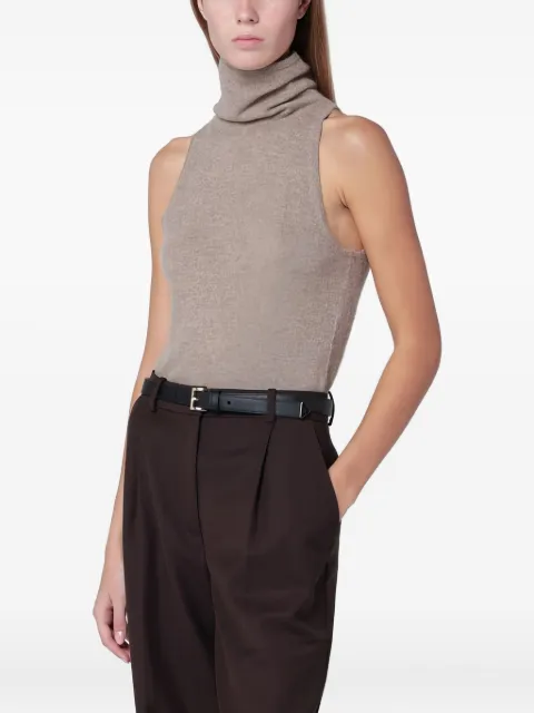 Almada Label roll-neck sleeveless top 