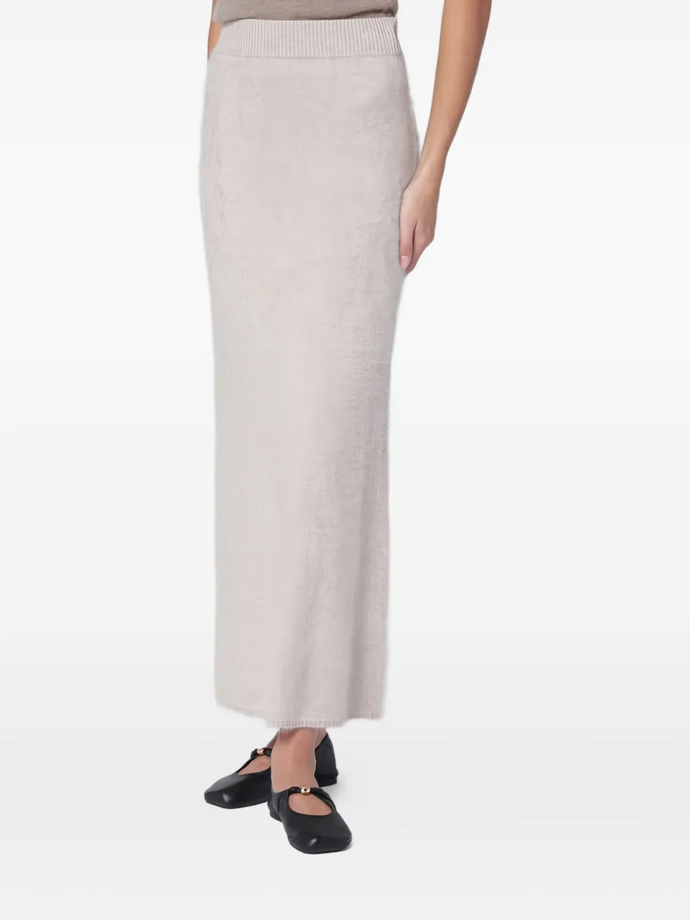 Almada Label ribbed-knit skirt | Neutrals | Image 1