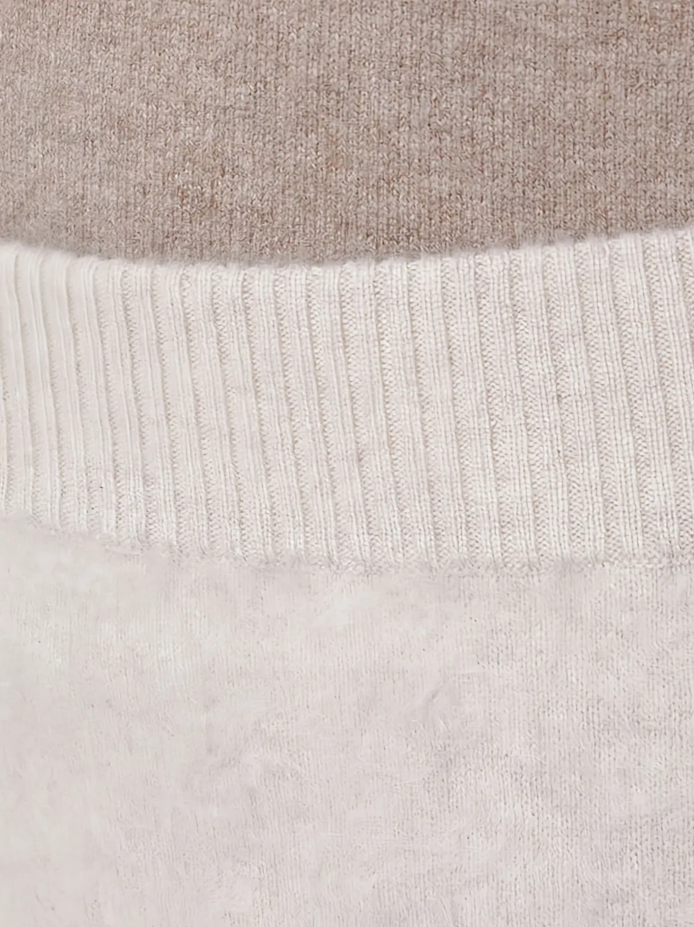 Almada Label Ribgebreide rok Beige