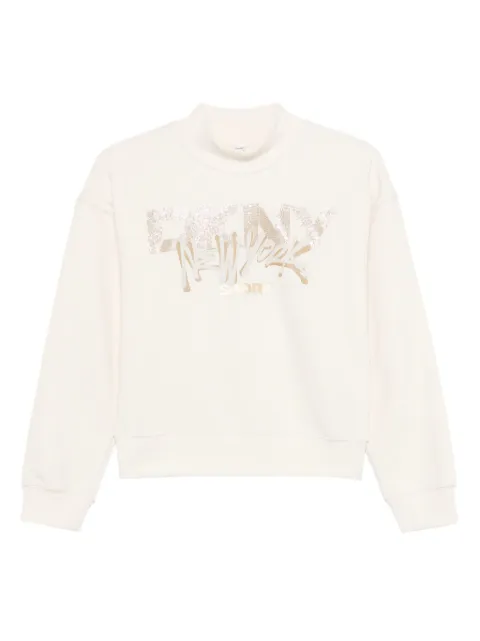 DKNY sudadera con logo y detalles