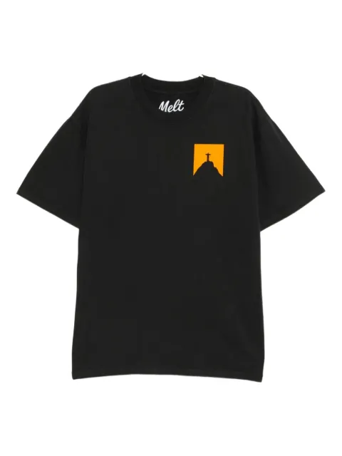Melt graphic print T-shirt