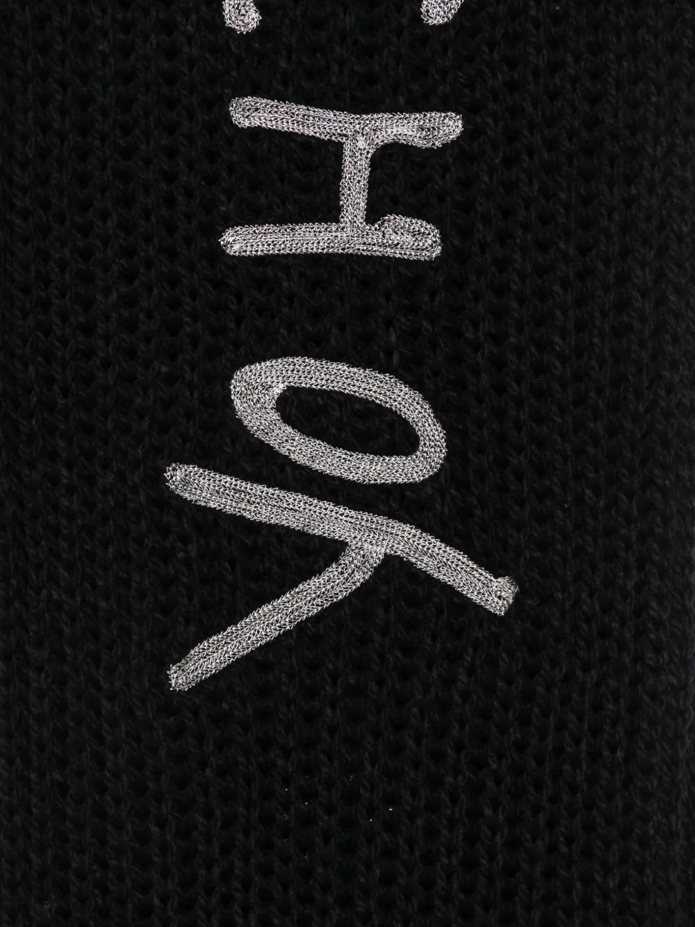 Y-3 fringed scarf - Zwart