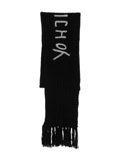 Y-3 fringed scarf