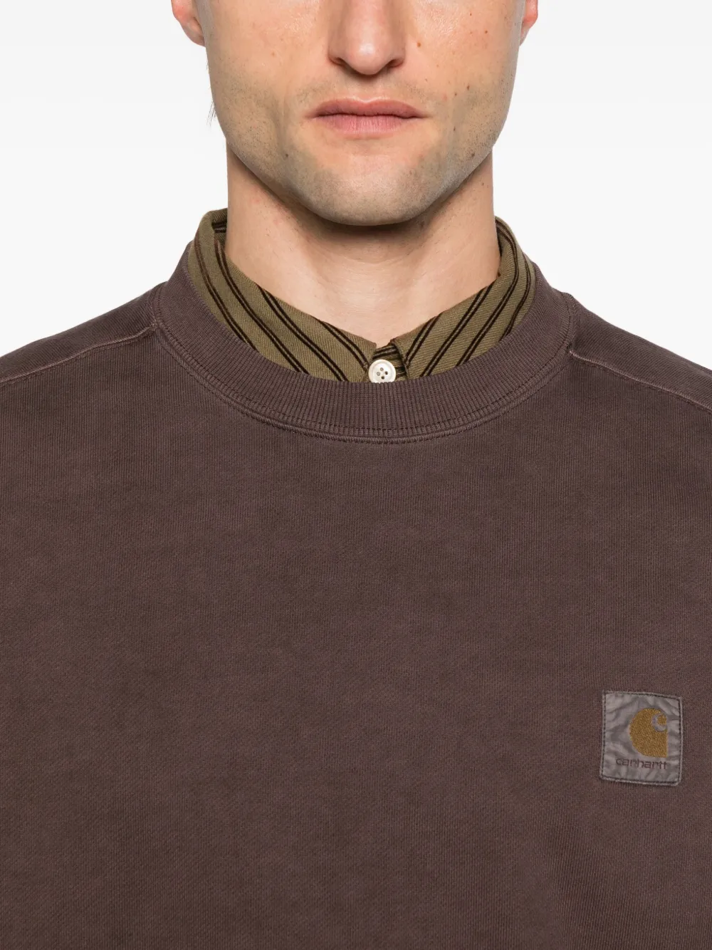 Carhartt Vista Sweat Garment Dyed Sweatshirts Brown In Neutral