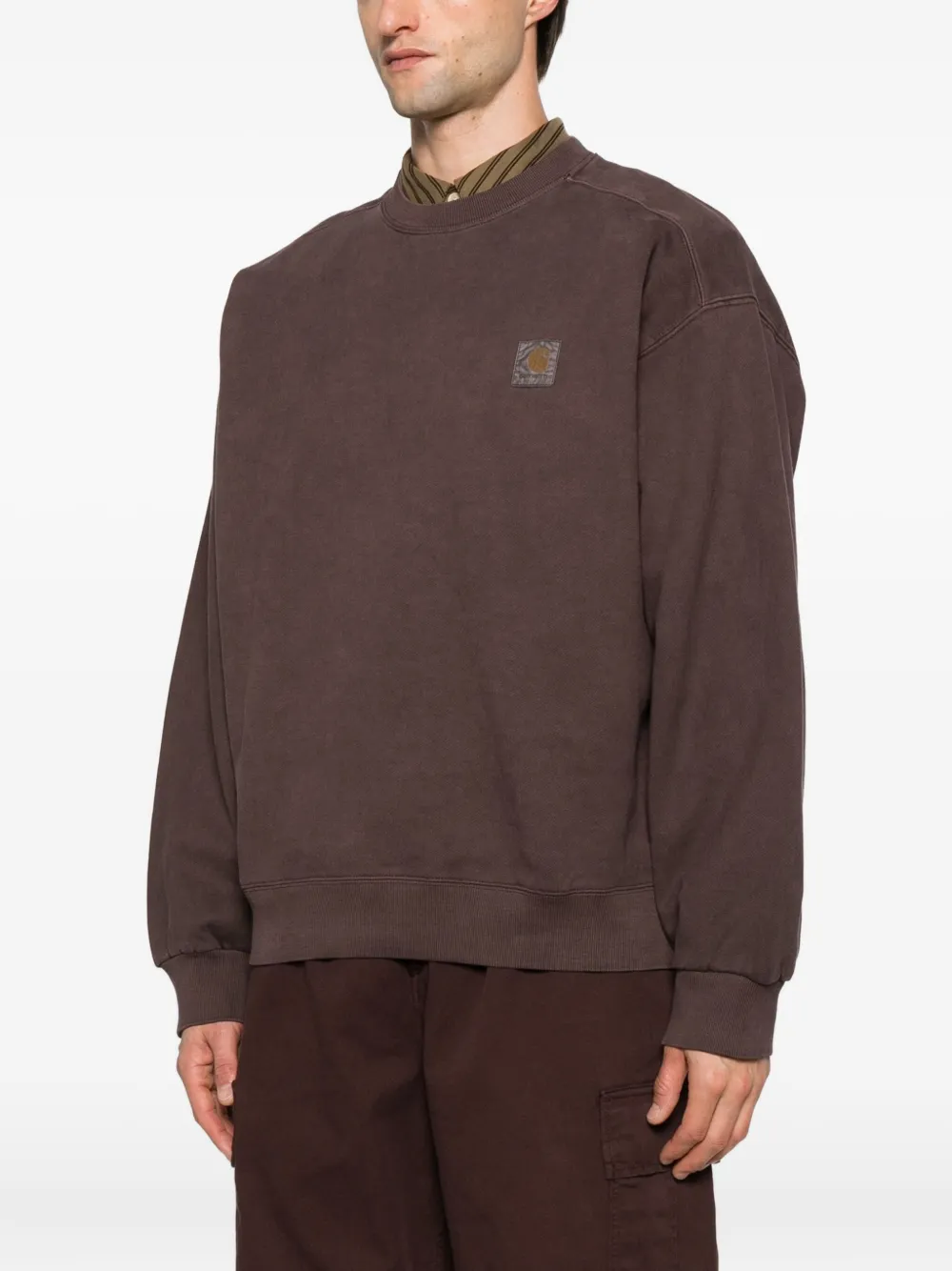 Carhartt Vista Sweat Garment Dyed Sweatshirts Brown In Neutral