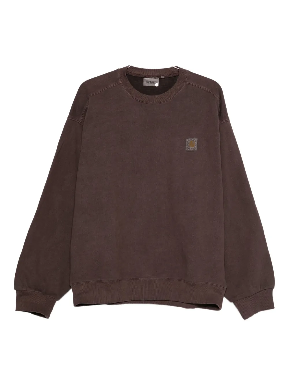 Carhartt WIP sudadera con parche del logo y cuello redondo | marrón | Image 1