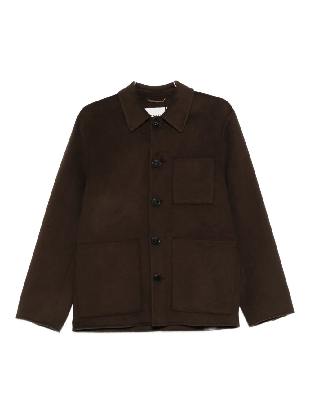 AMARÁNTO button-up shirt jacket | Brown | Image 1