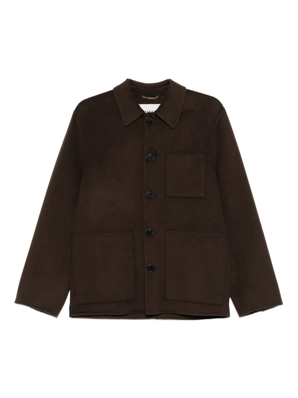 AMARÁNTO button-up shirt jacket | Brown | Image 1