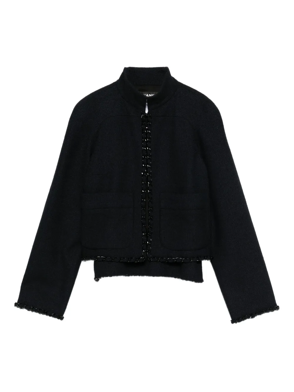 CHANEL Pre-Owned 2016 ツイードジャケット - ブラック