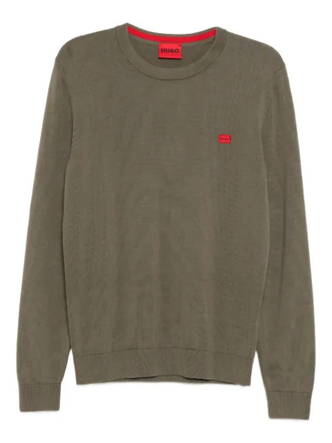 HUGO Top met geborduurd logo