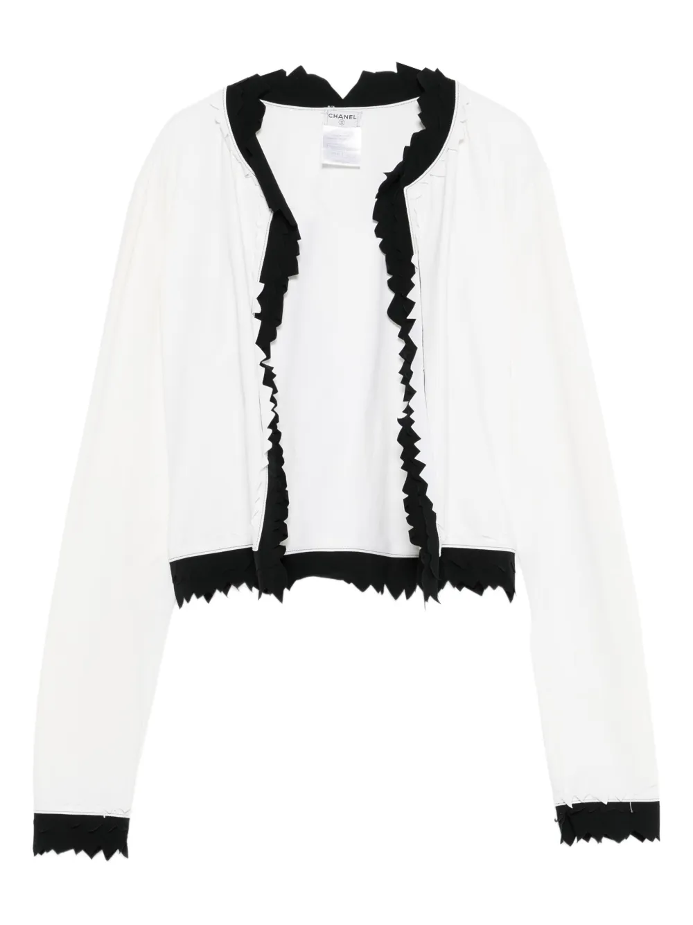 CHANEL Pre-Owned 2001 cropped jacket | White | Image 1