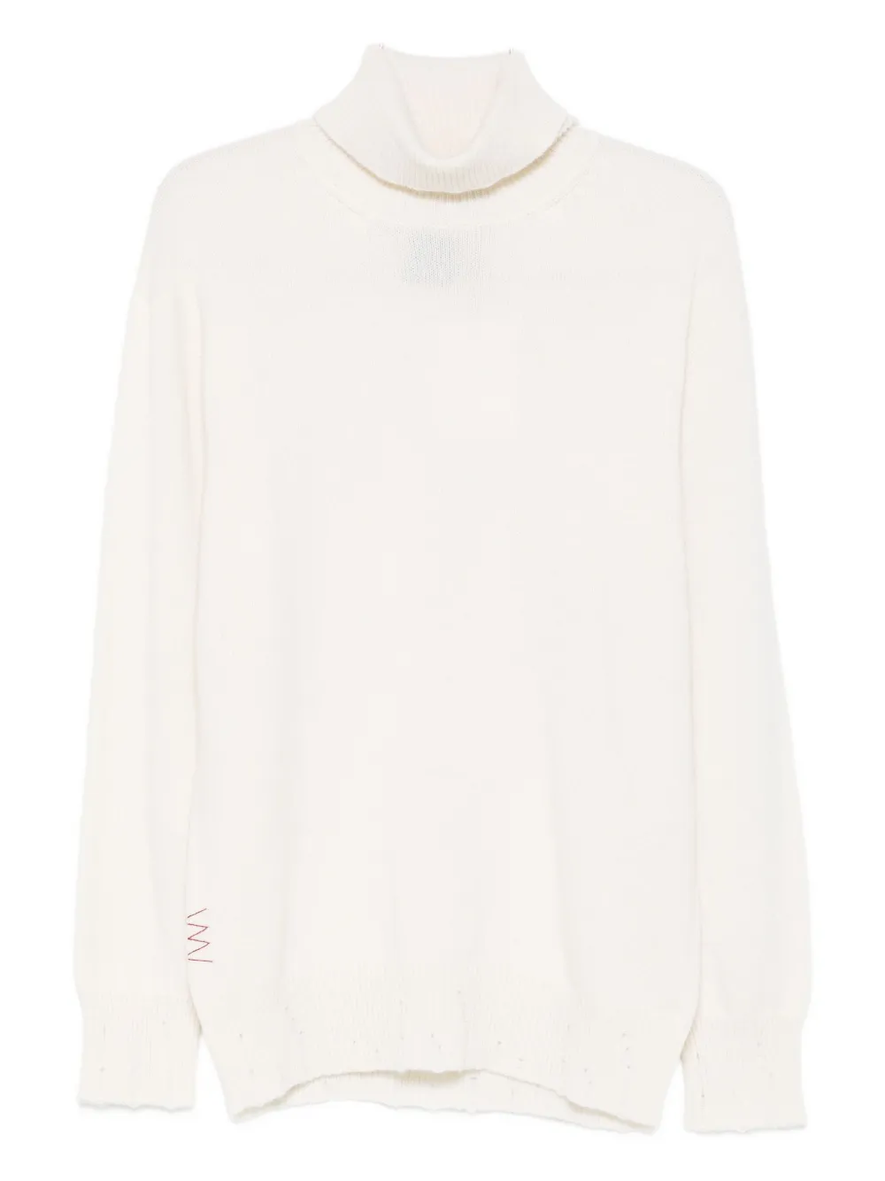 AMARÁNTO pull à col roulé et motif intarsia | blanc | Image 1