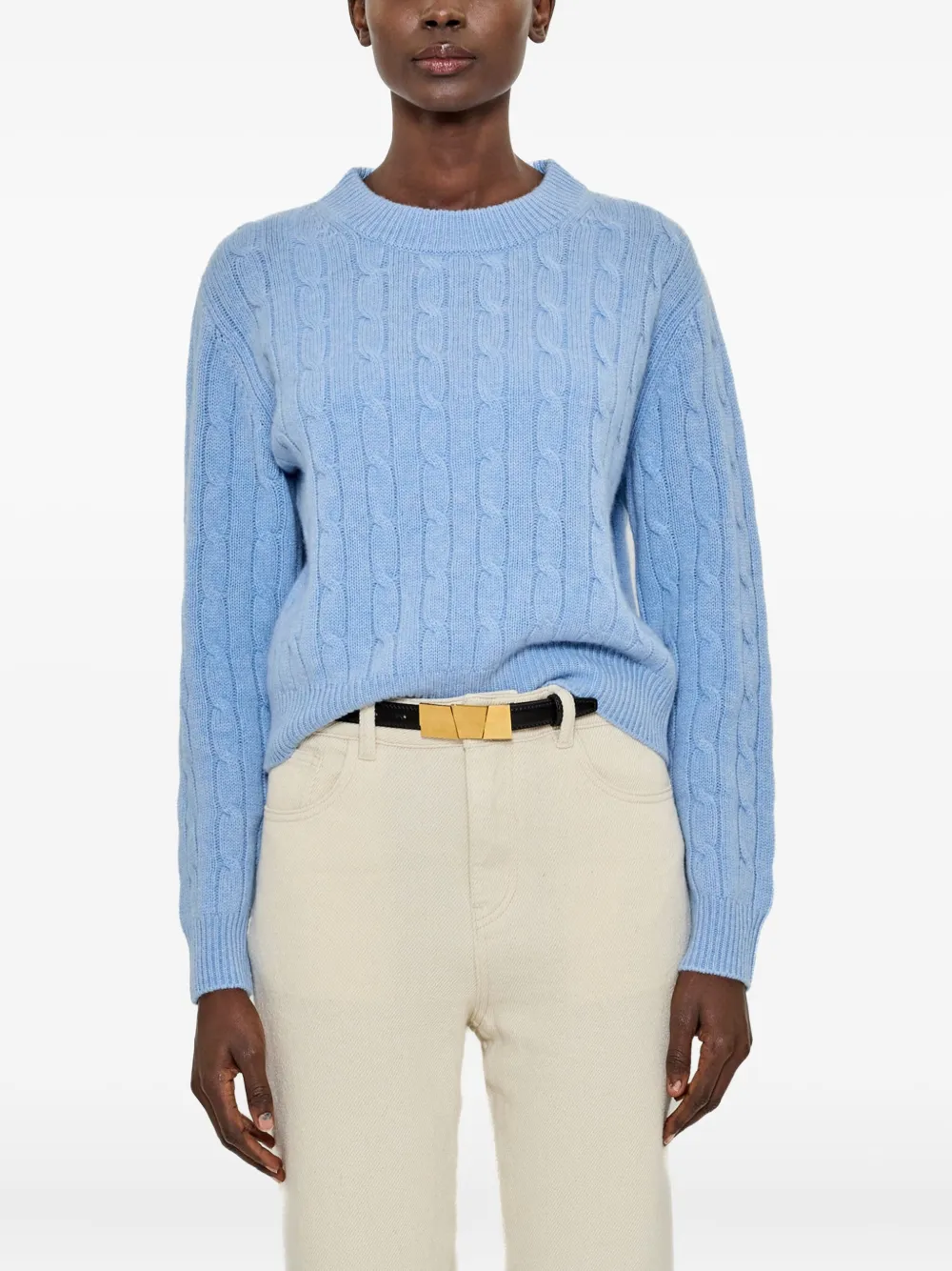 arch4 pull en maille torsadée | bleu | Image 1