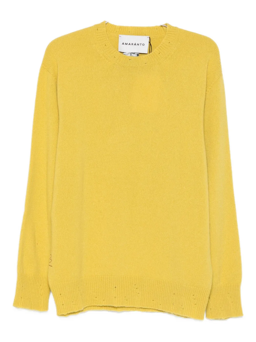 AMARÁNTO suéter con perforaciones | amarillo | Image 1