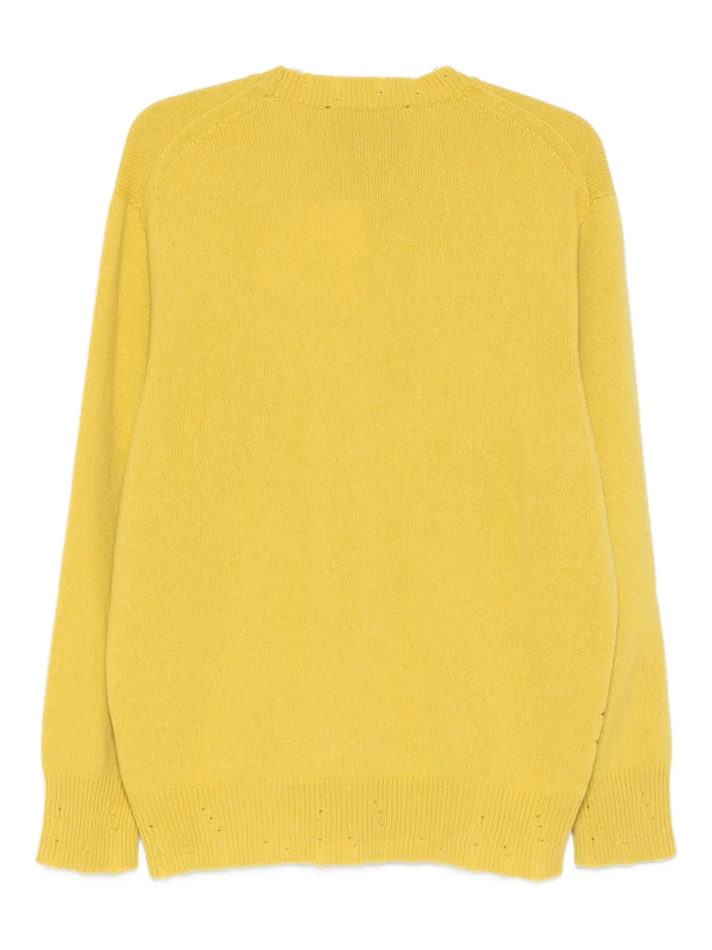 AMARÁNTO perforated sweater - Geel