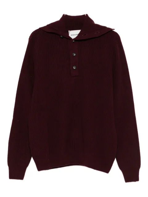 AMARÁNTO knitted polo sweater