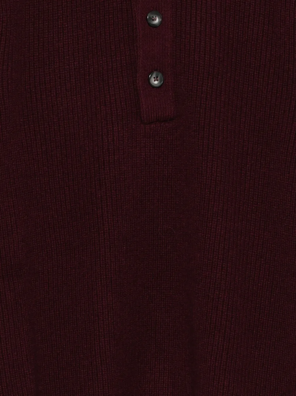 Amaranto Knitted Polo Sweater In Red