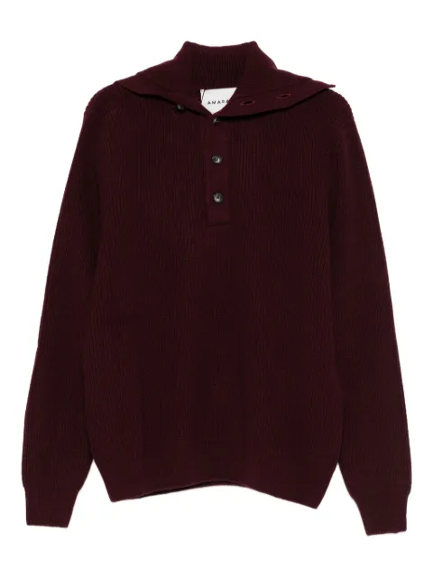 AMARÁNTO knitted polo sweater