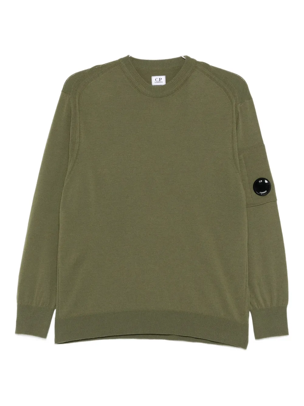 C.p. Company C. P. Company Long Sleeve Jersey With Iconic Lens In Green