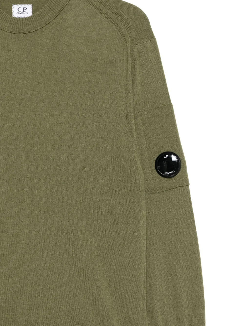 C.p. Company C. P. Company Long Sleeve Jersey With Iconic Lens In Green