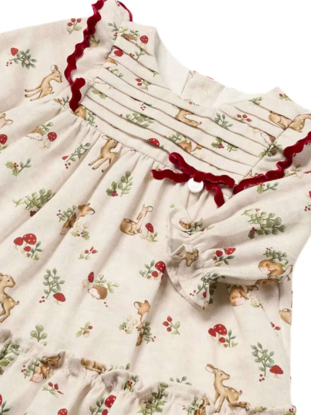 Mayoral floral ruffle dress - Beige