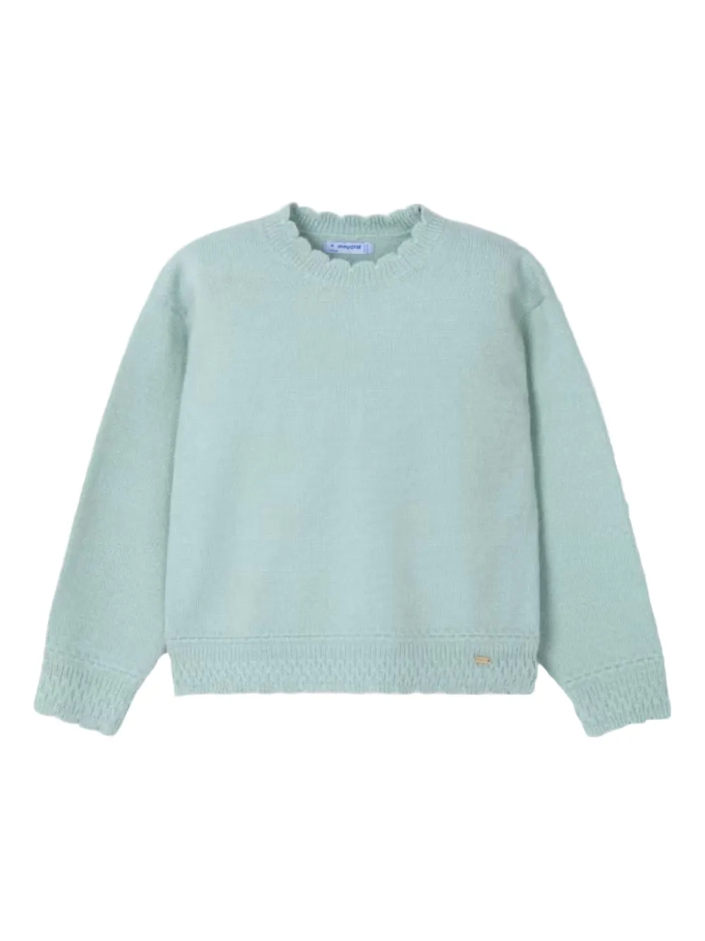 Mayoral lettuce-hem sweater | Blue | Image 1