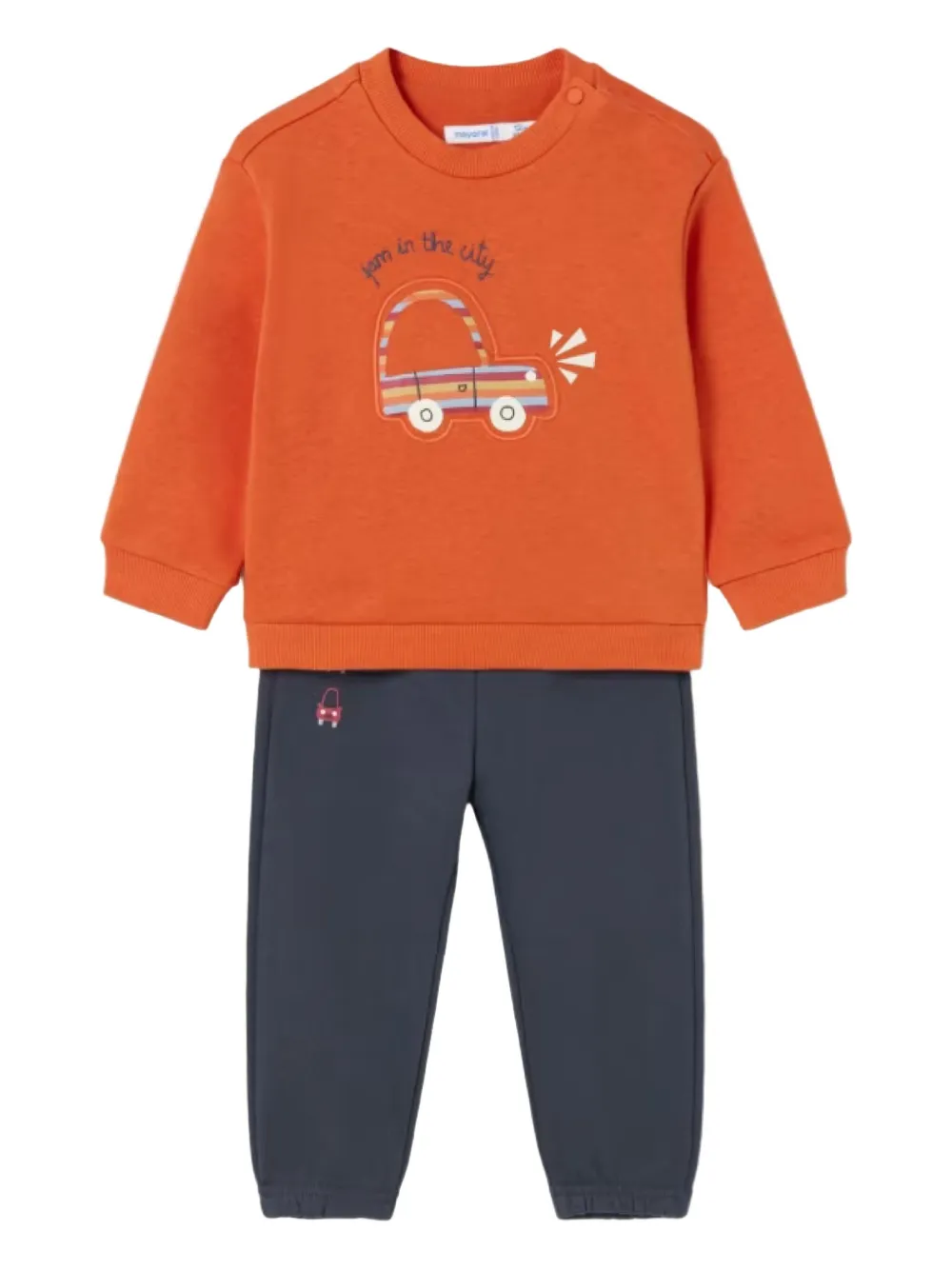 Mayoral crew neck tracksuit set - Arancione