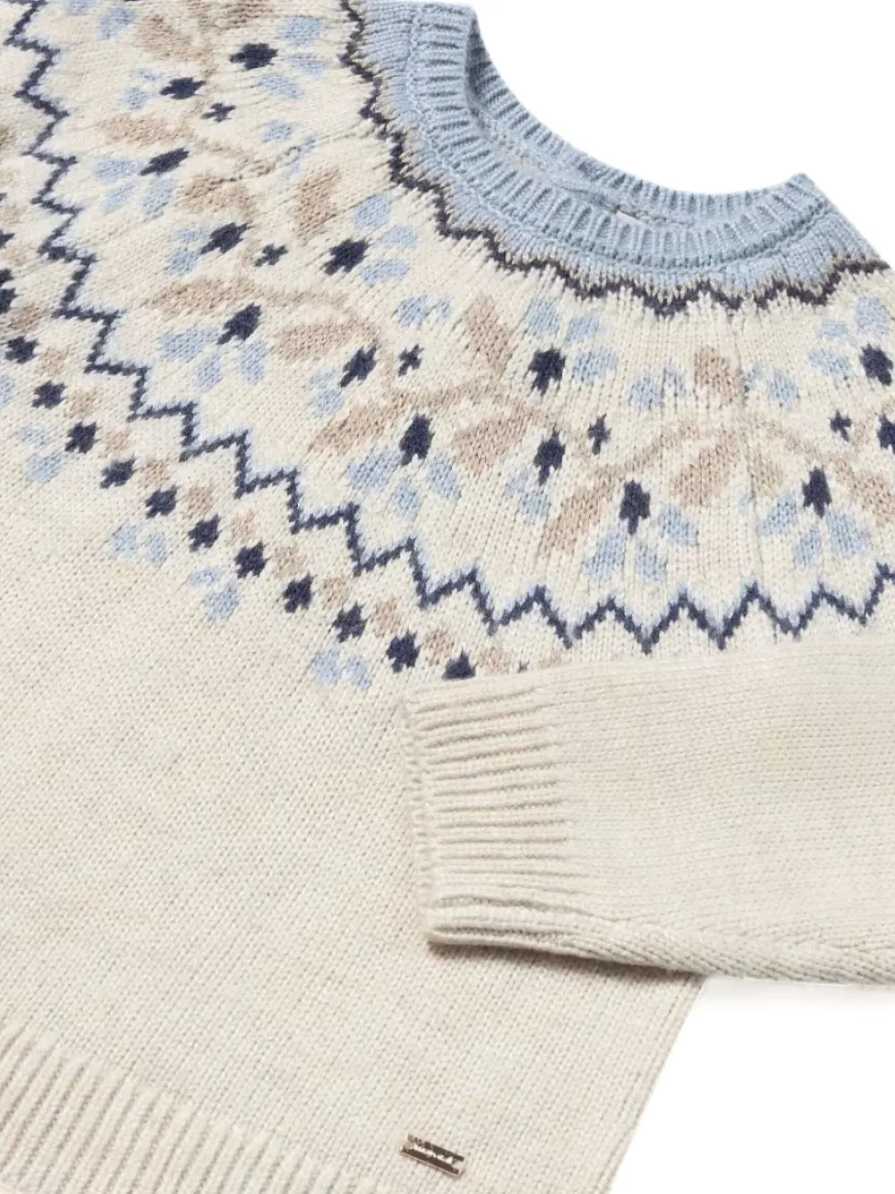 Mayoral Trui met jacquard Beige