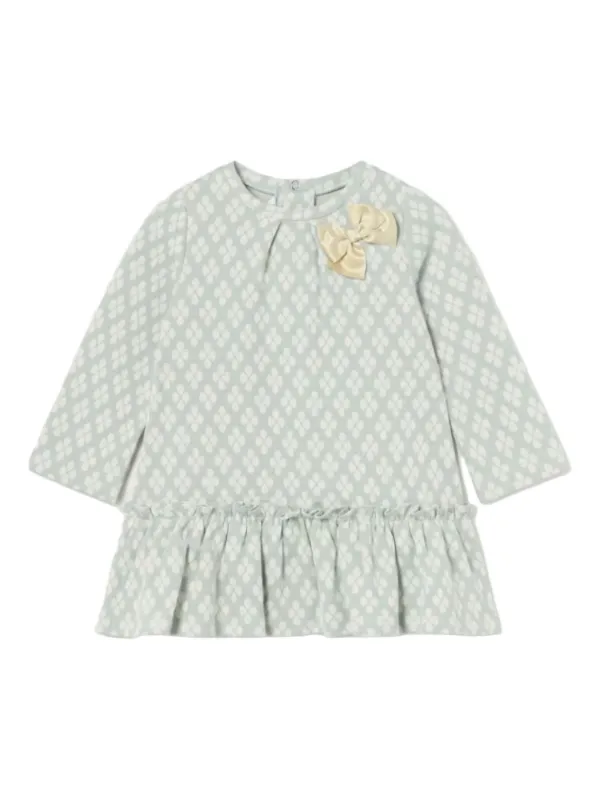 Mayoral Jacquard Ruffled Dress | Green | FARFETCH