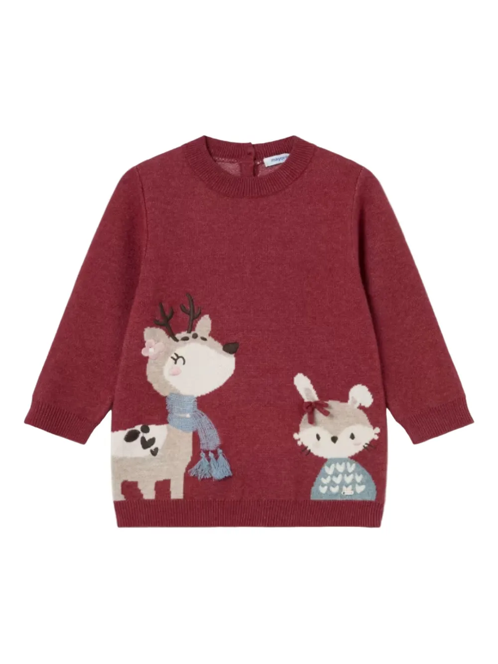 Mayoral embroidered dress - Rosso