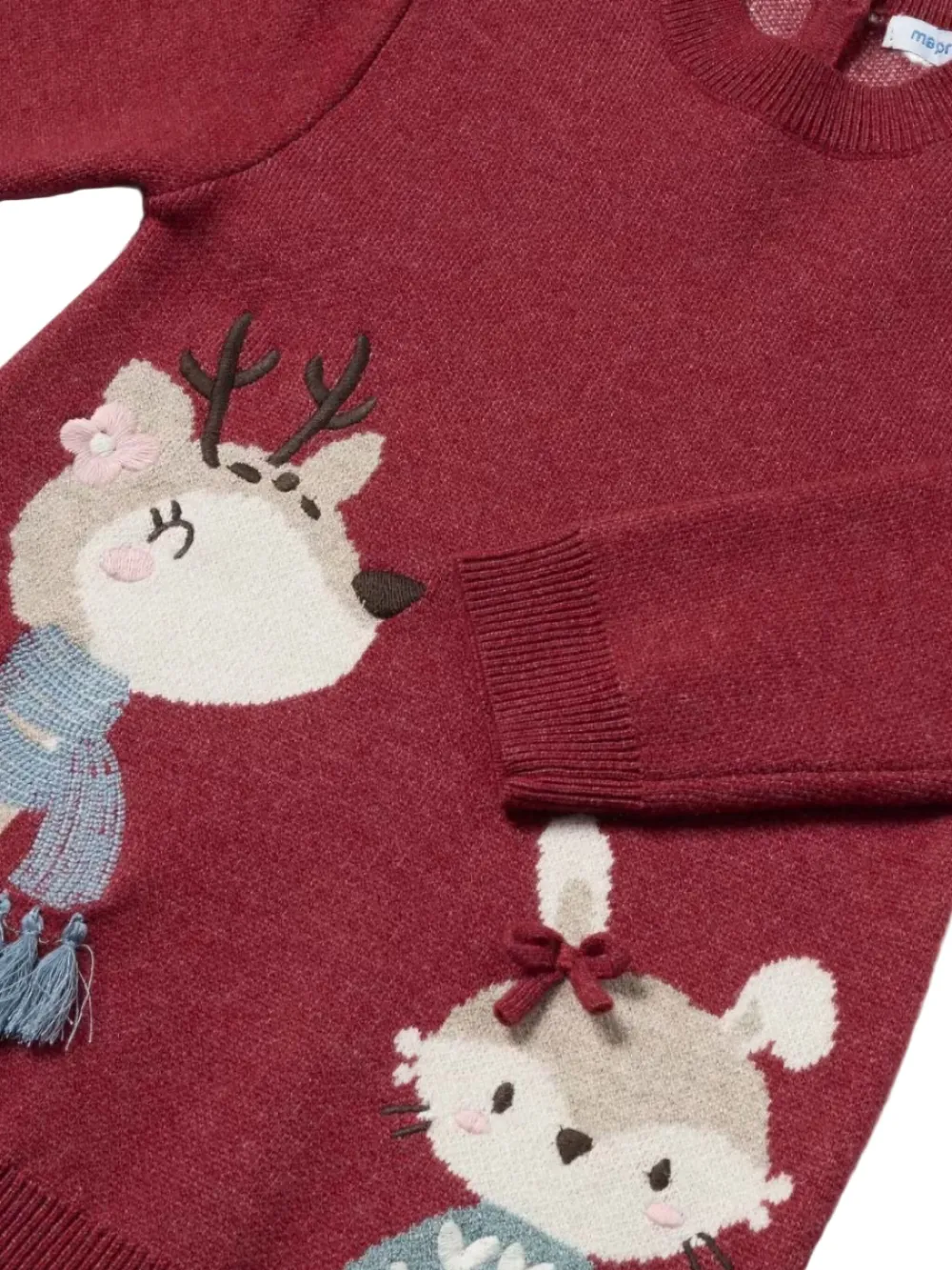 Mayoral embroidered dress - Rood