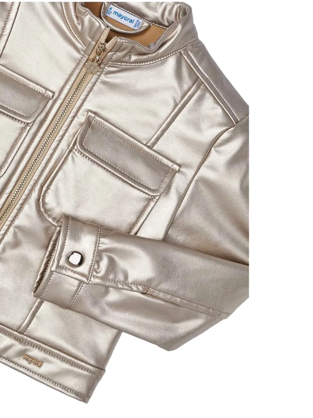 Mayoral zip-pocket jacket | Girls Bomber Jackets | Image 2