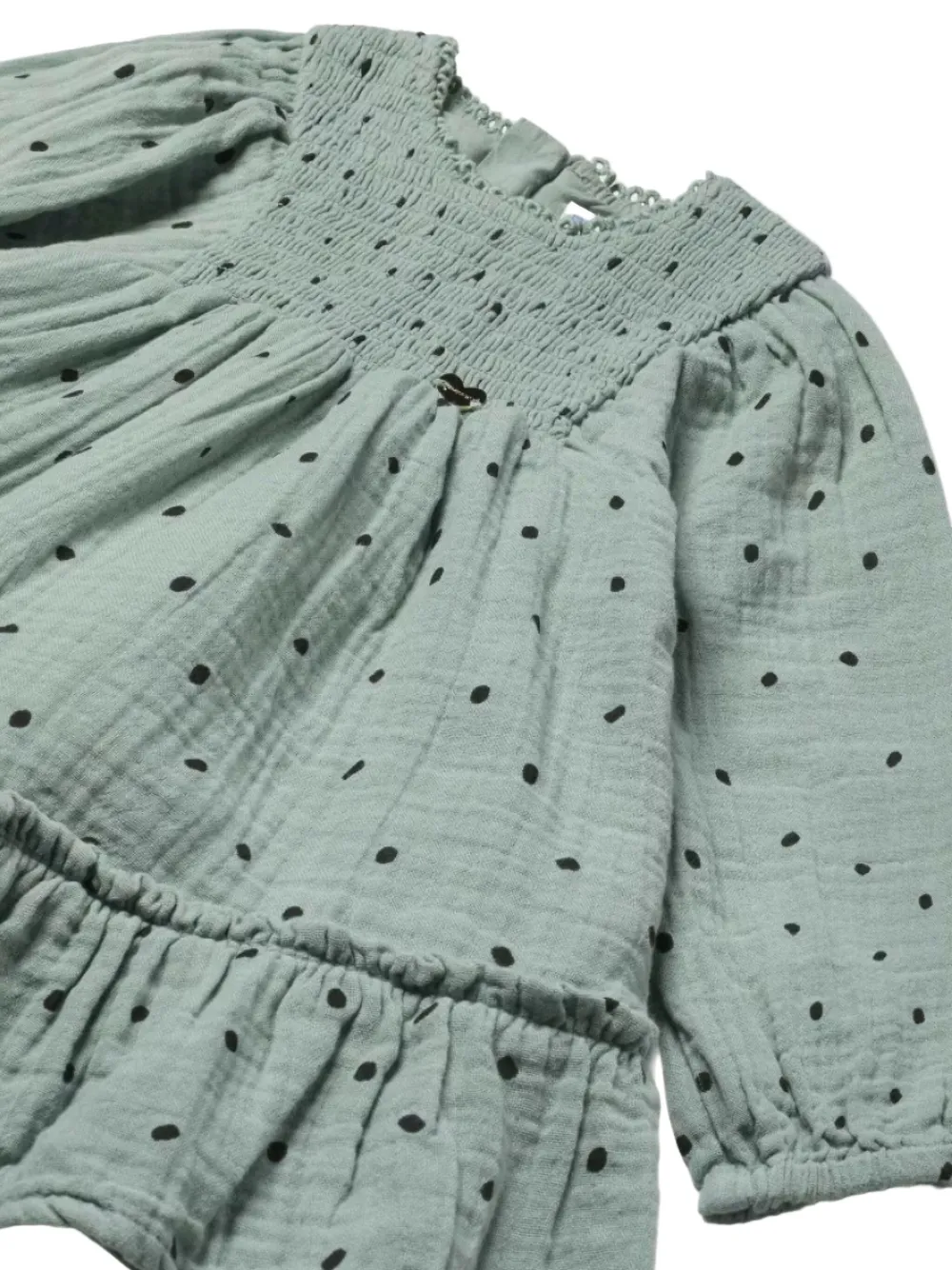 Mayoral Jurk met gesmockt vlak Groen