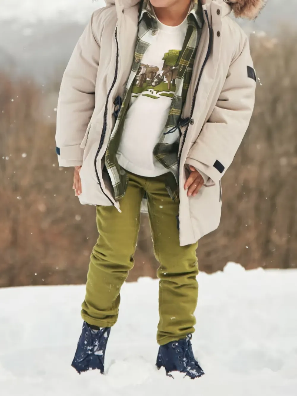 Mayoral Broek met riemlussen Groen