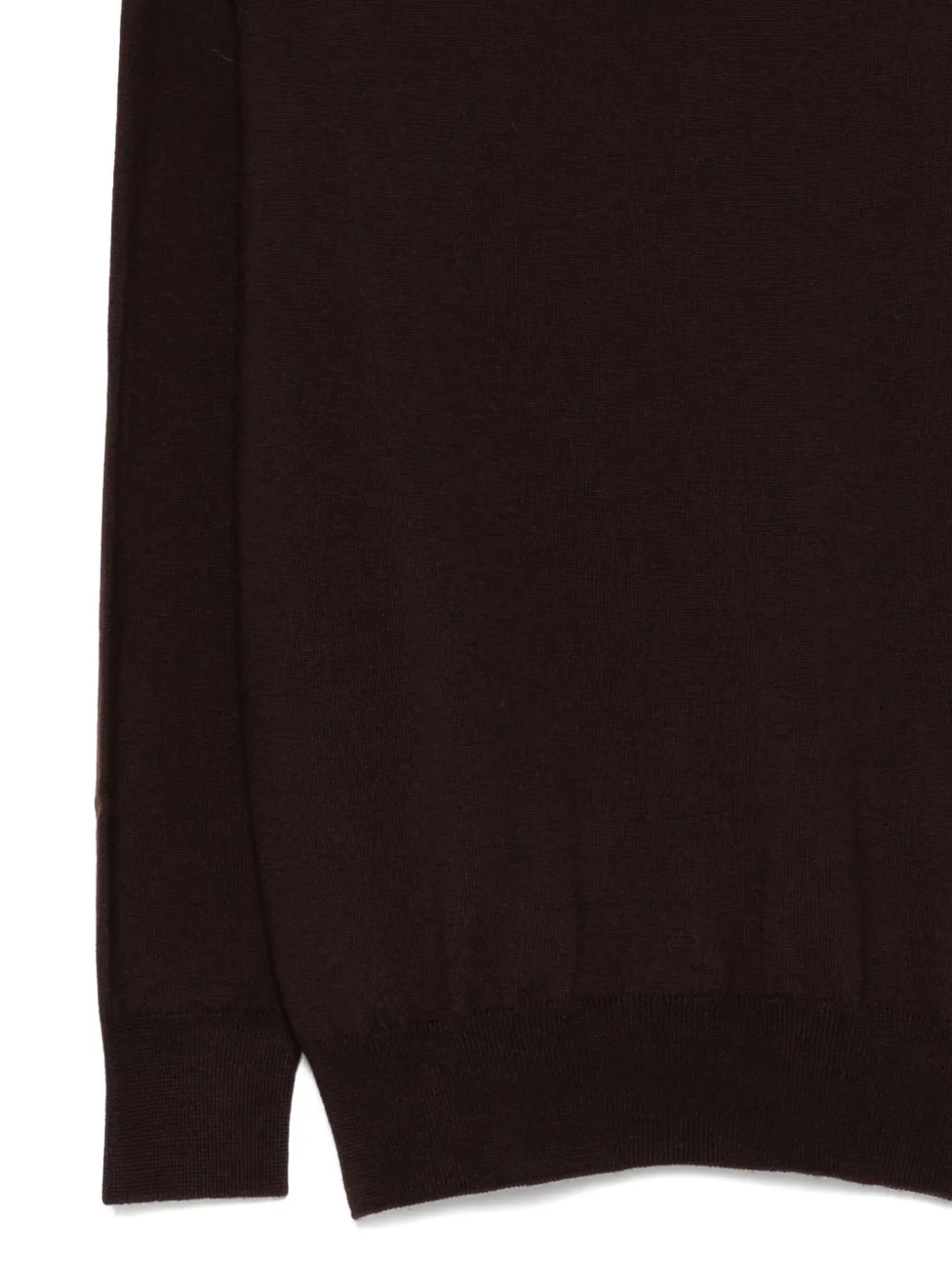  Amaránto Polo-collar Sweater - Brown 