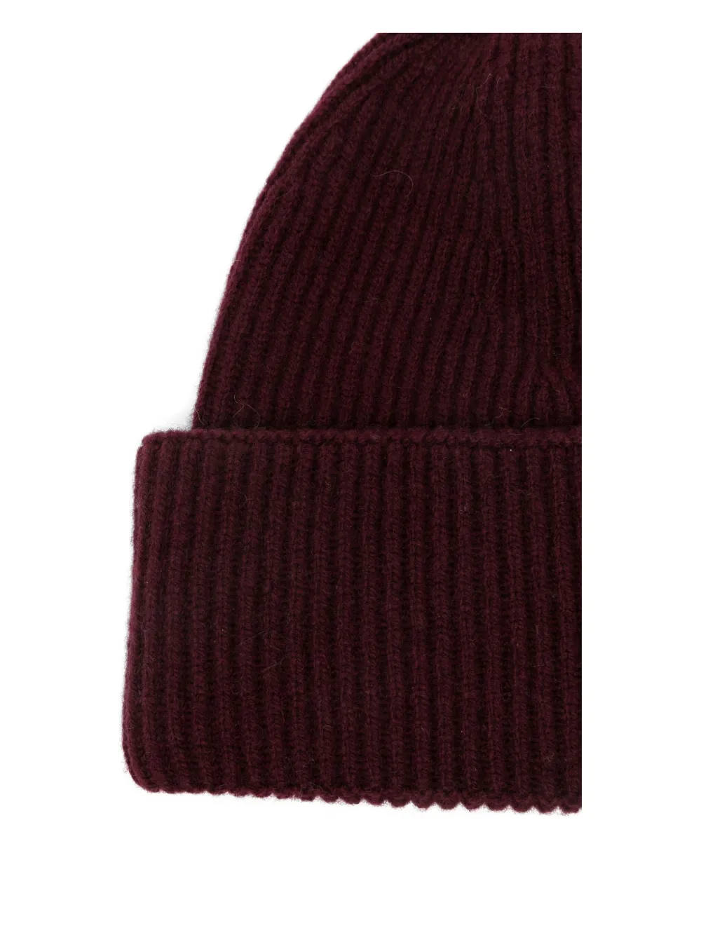Amaranto Wool Blend Beanie Hat In Red