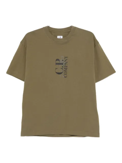 C.P. Company playera con logo estampado