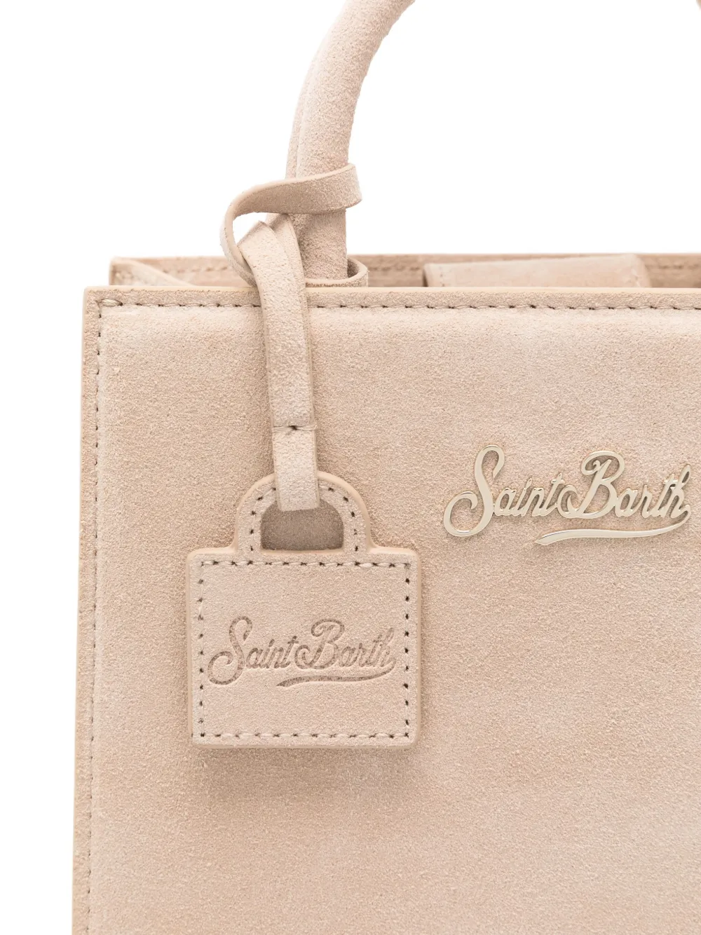 Mc2 Saint Barth Mini Shop Tote Bag In Neutral