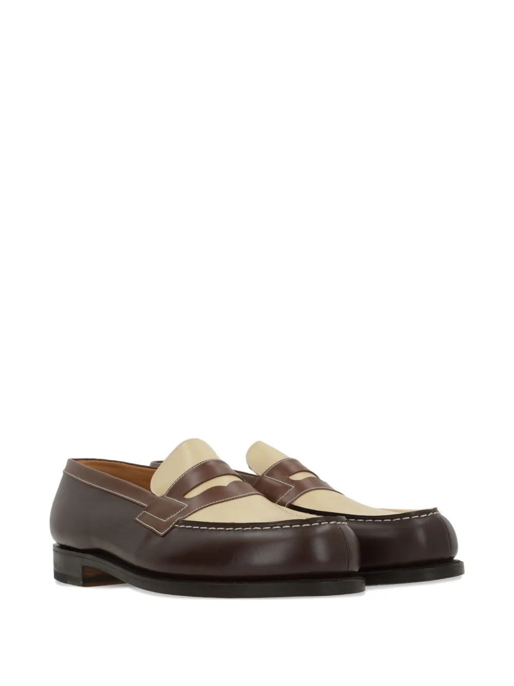 J.M. WESTON 180 loafers met vlakken - Bruin