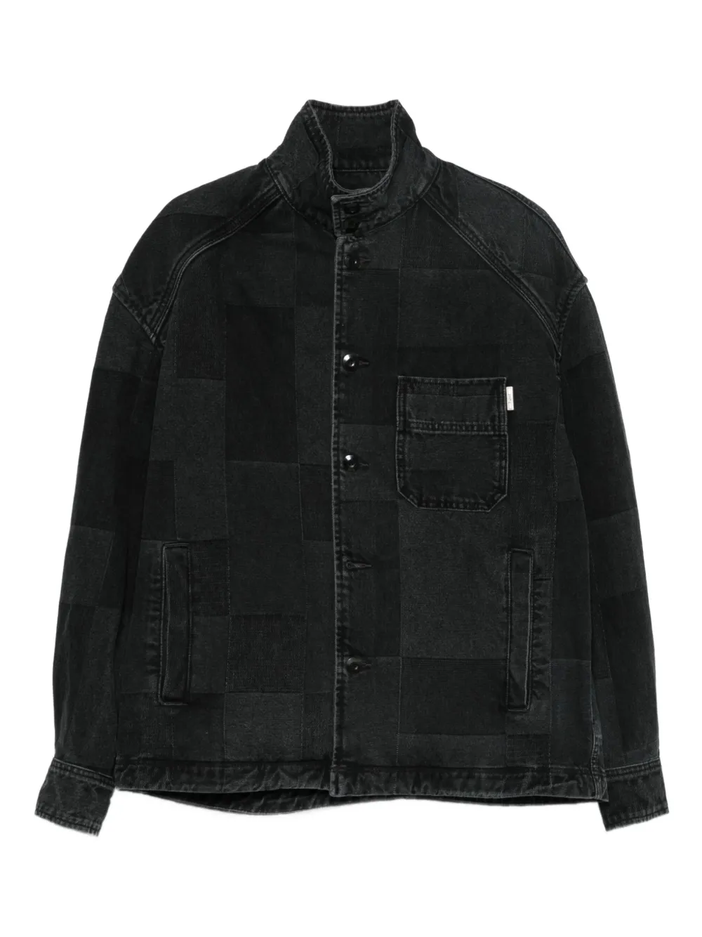 Juun.J veste en jean à design patchwork | noir | Image 1
