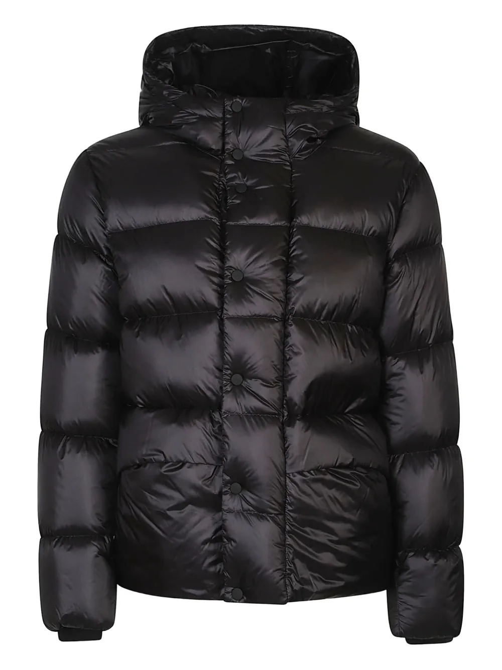 Add hood padded jacket | negro | Image 1