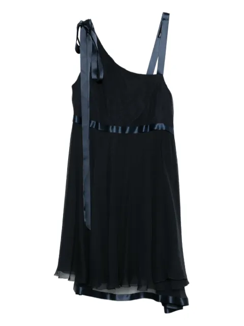 CHANEL Pre-Owned asymmetric silk dress