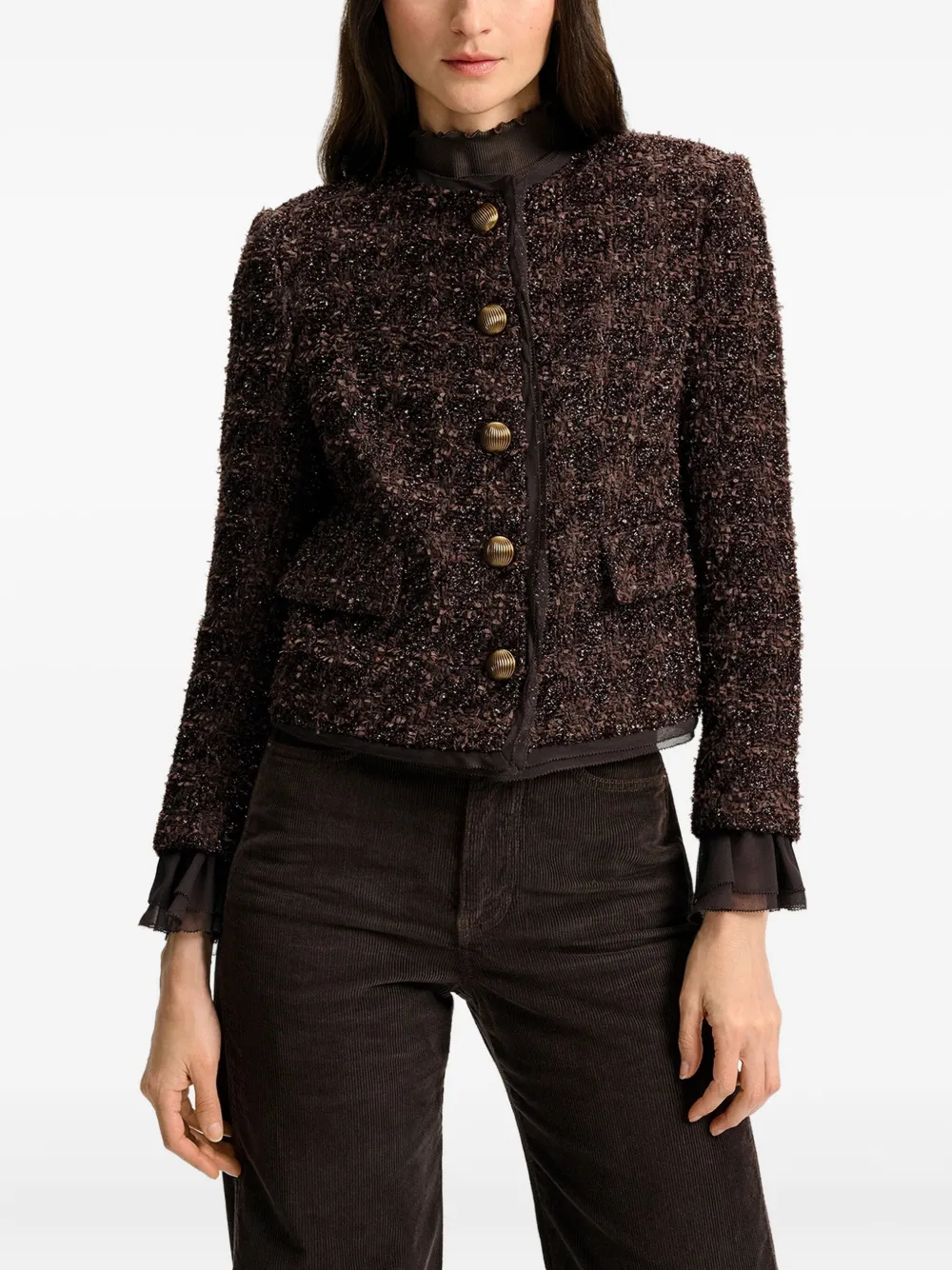 Veronica Beard button front jacket | Tweed Jackets | Image 2