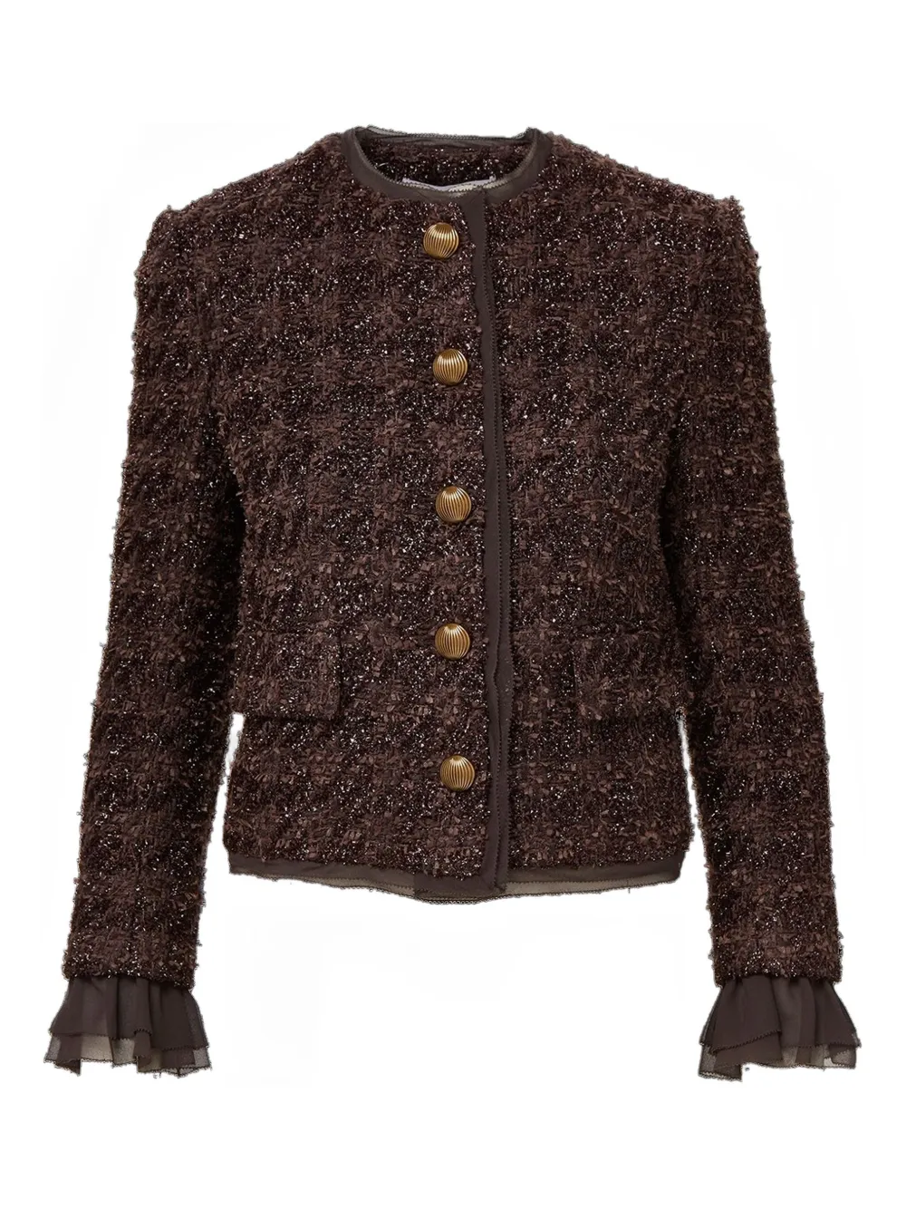 Veronica Beard button front jacket | Brown | Image 1