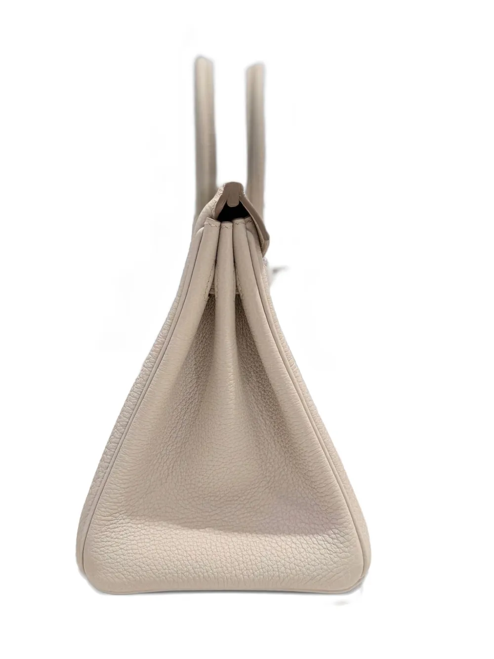 Pre-owned Hermes 2024 Birkin 25 Tote Bag In Neutral