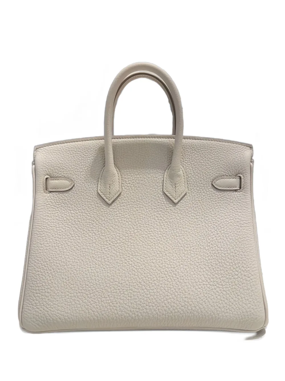 Pre-owned Hermes 2024 Birkin 25 Tote Bag In Neutral