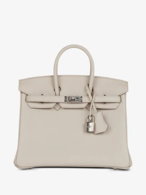 Hermès Pre-Owned 2024 Birkin Togo Palladium Handtasche mit Palladium-Beschlägen 25cm