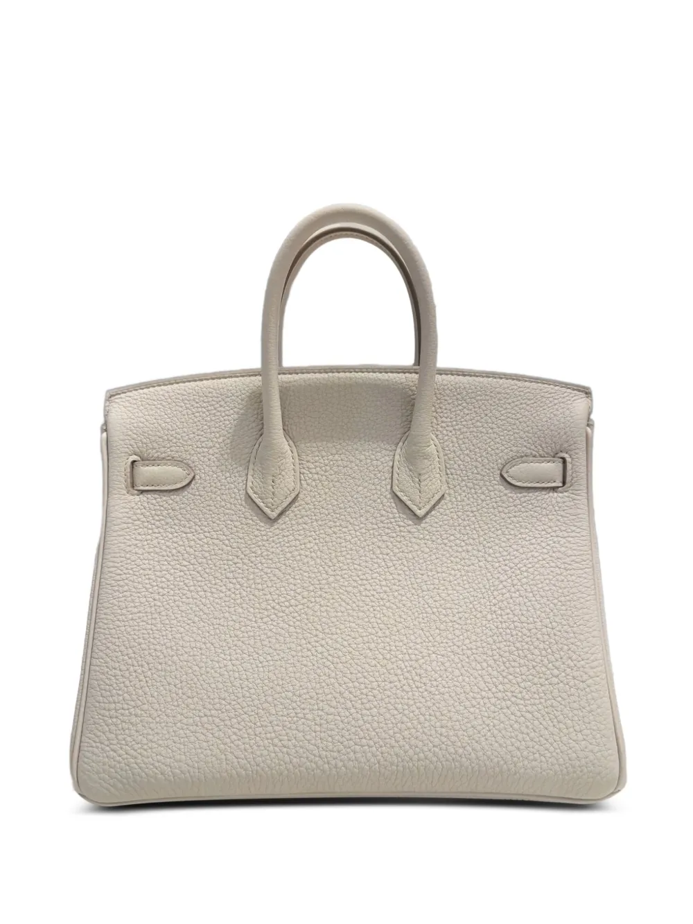  Hermès Pre-owned 2024 Birkin 25 Togo Palladium-hardware Handbag - Neutrals 