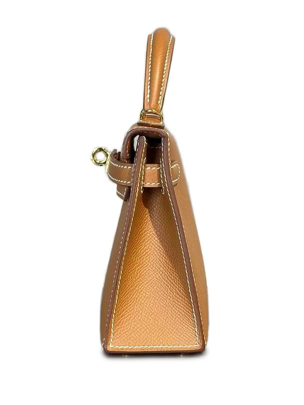 Pre-owned Hermes 2025 20 Kelly Tote Bag In Brown
