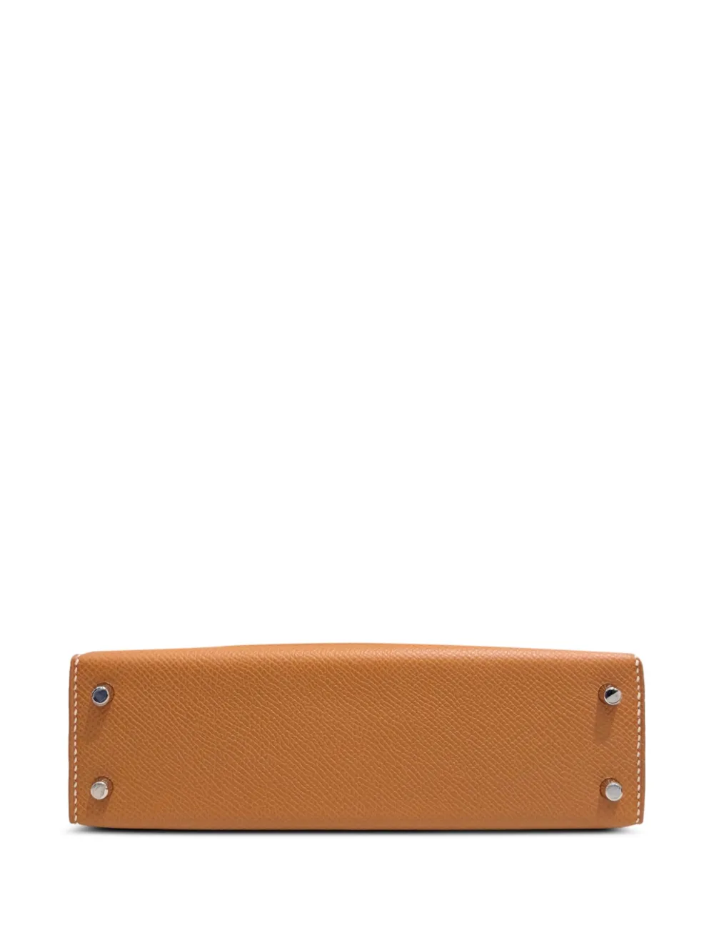 Pre-owned Hermes 2025 20 Kelly Leather Tote Bag In Brown